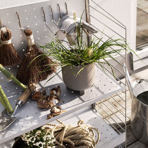 String System Outdoor Back Panel Galvanized / 58x36cm